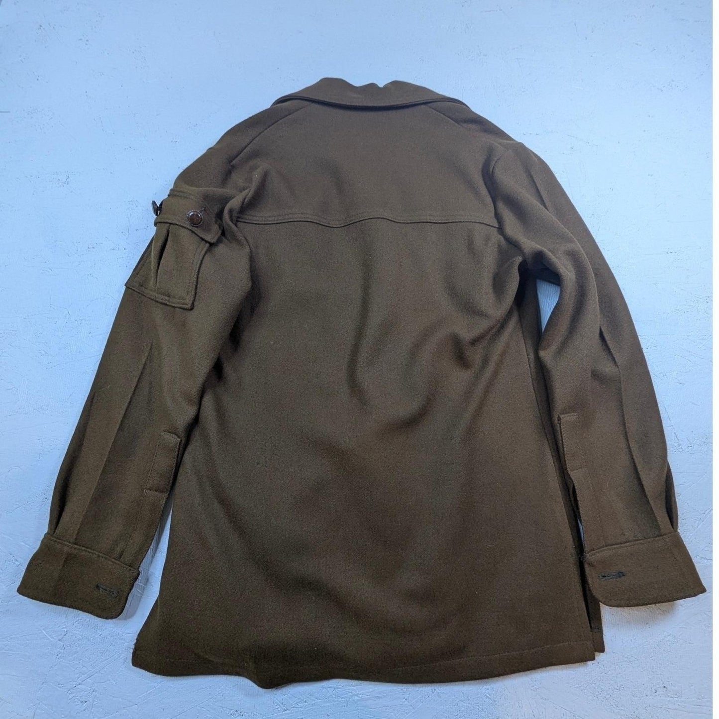 Vintage AMANA Woolen Mills Wool Shirt Jacket – Unisex Size 5 Caramel Brown