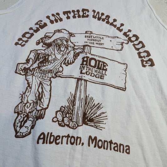 Hole in the Wall Lodge Alberton Montana Graphic Tank Top Unisex