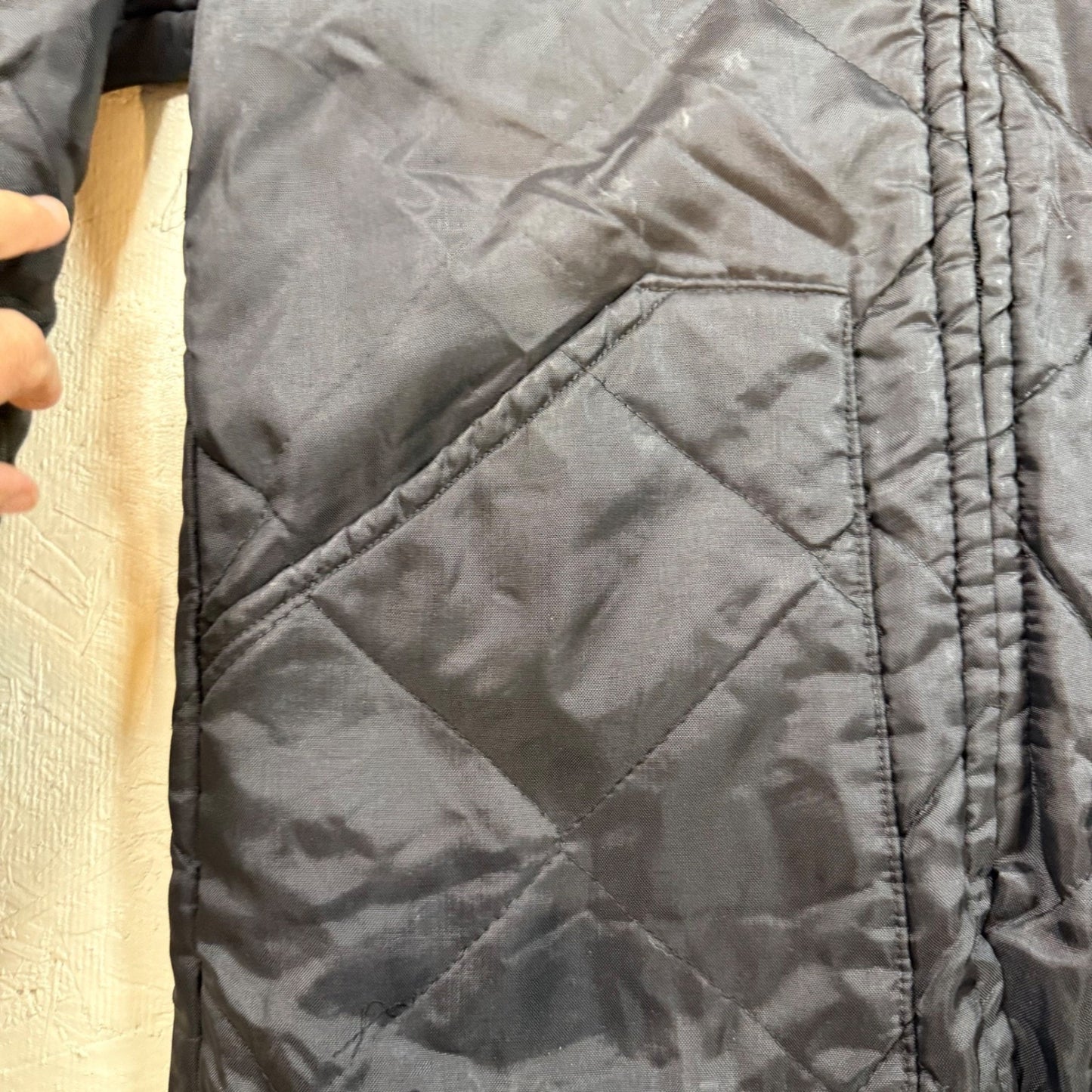 Mens Dickson Quilted Bomber Jacket Black S Full Zip Padded Workwear Outerwear