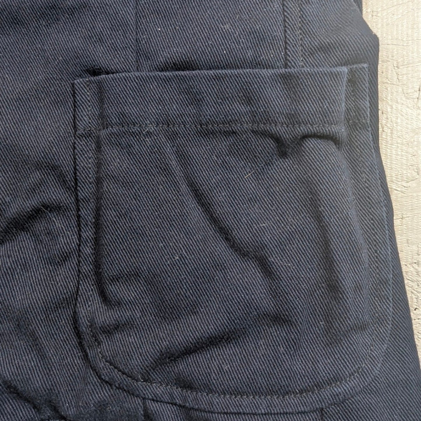 Ralph Lauren Polo Jeans Co Navy Blue Cotton Blazer Jacket Womens Large