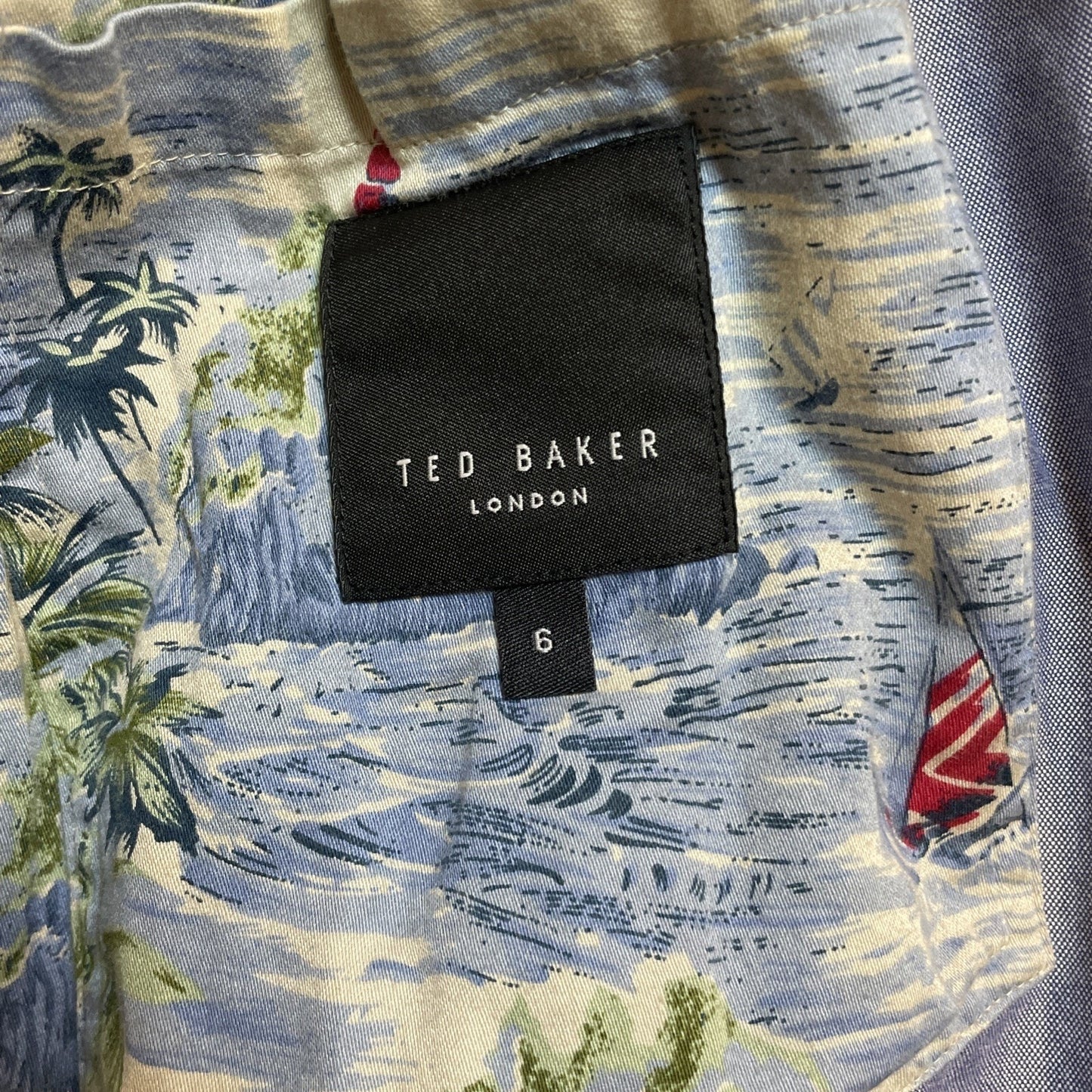 Lightweight Full Zip Jacket – Ted Baker Blue Cotton Blend Size XXL