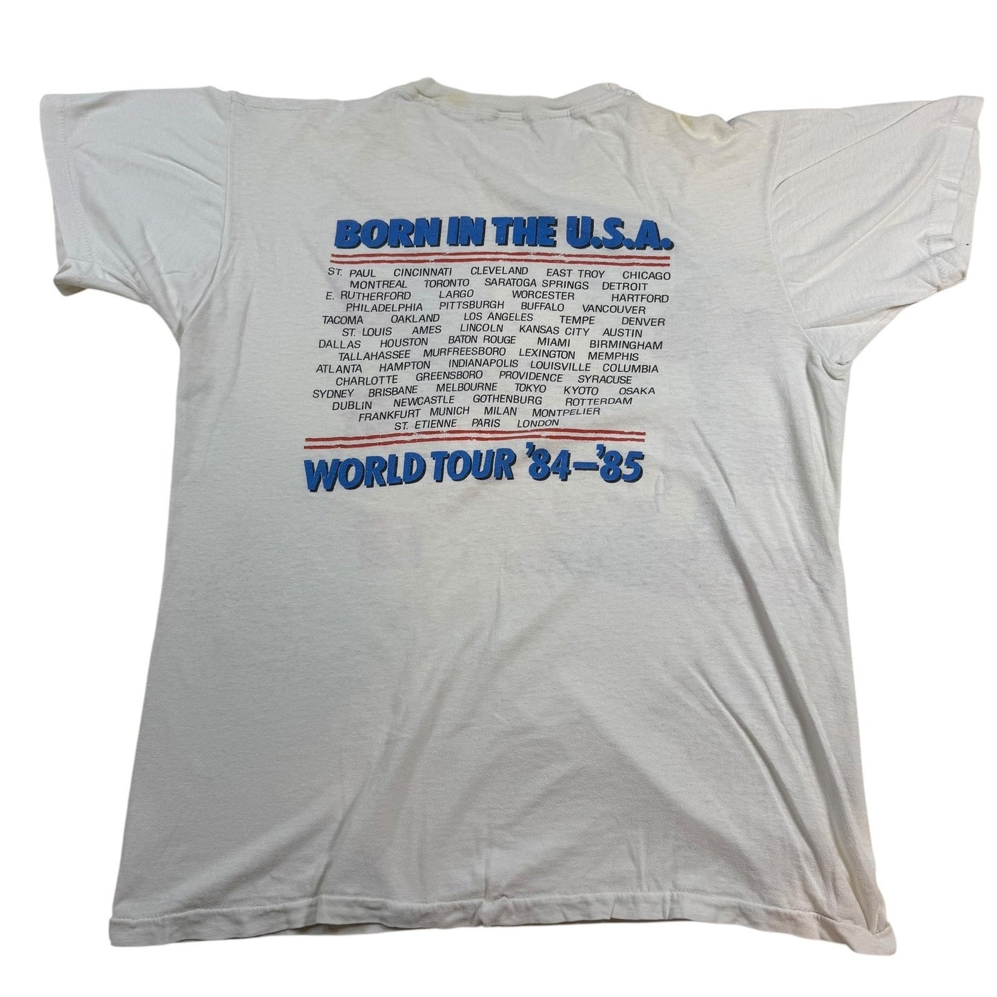 Vintage Bruce Springsteen “Born in the U.S.A.” World Tour T-Shirt – 1984–85,