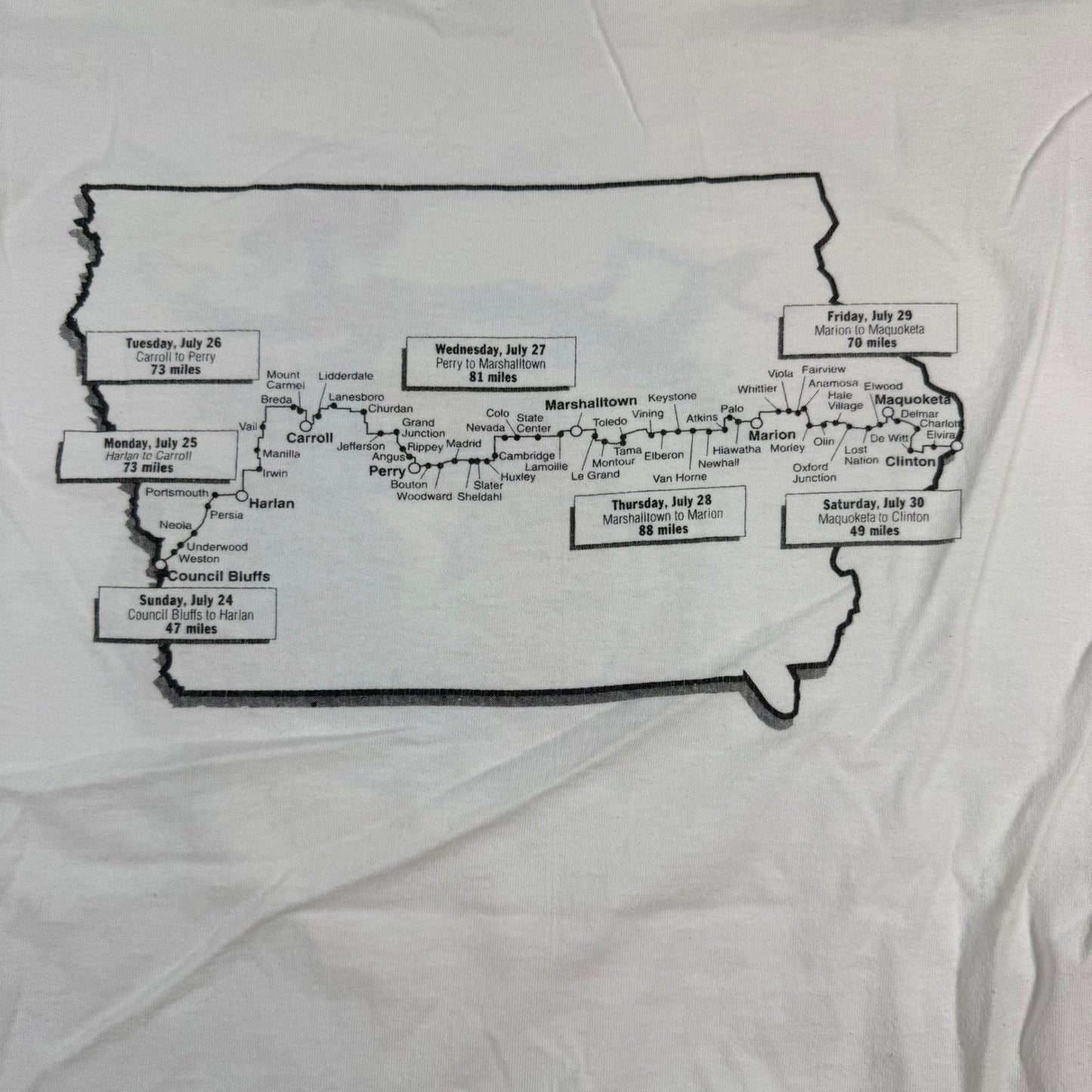 Vintage Grateful Dead Cat in the Hat Bike Roses T-Shirt – 1994 RAGBRAI XL 50/50