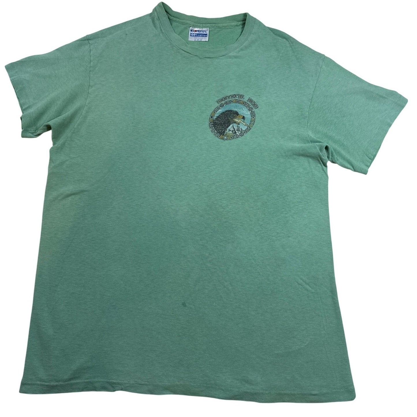Grateful Dead Eagle Rose T Shirt - XL Green 80s Single Stitch USA Distressed