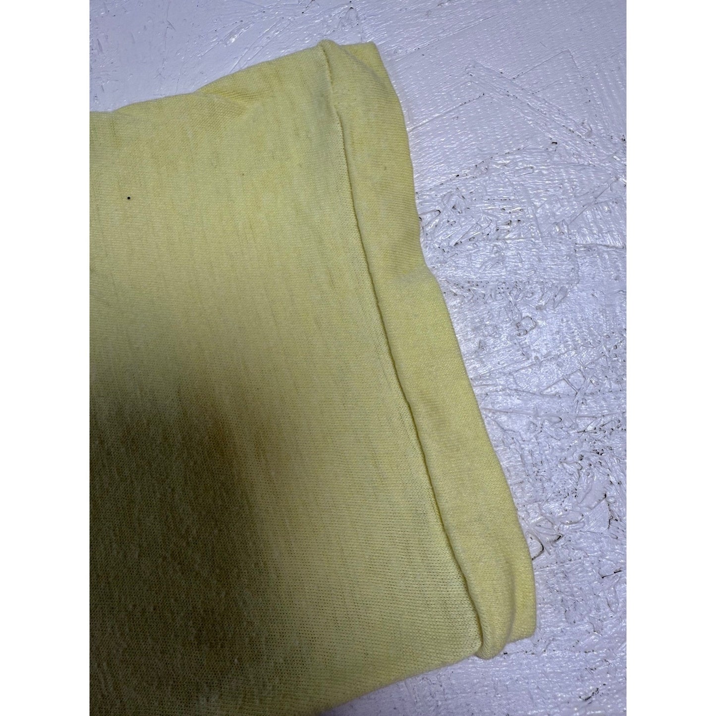 Vintage Neil Young Concert T-Shirt – “Rust Never Sleeps” 1978 Graphic, Yellow, S