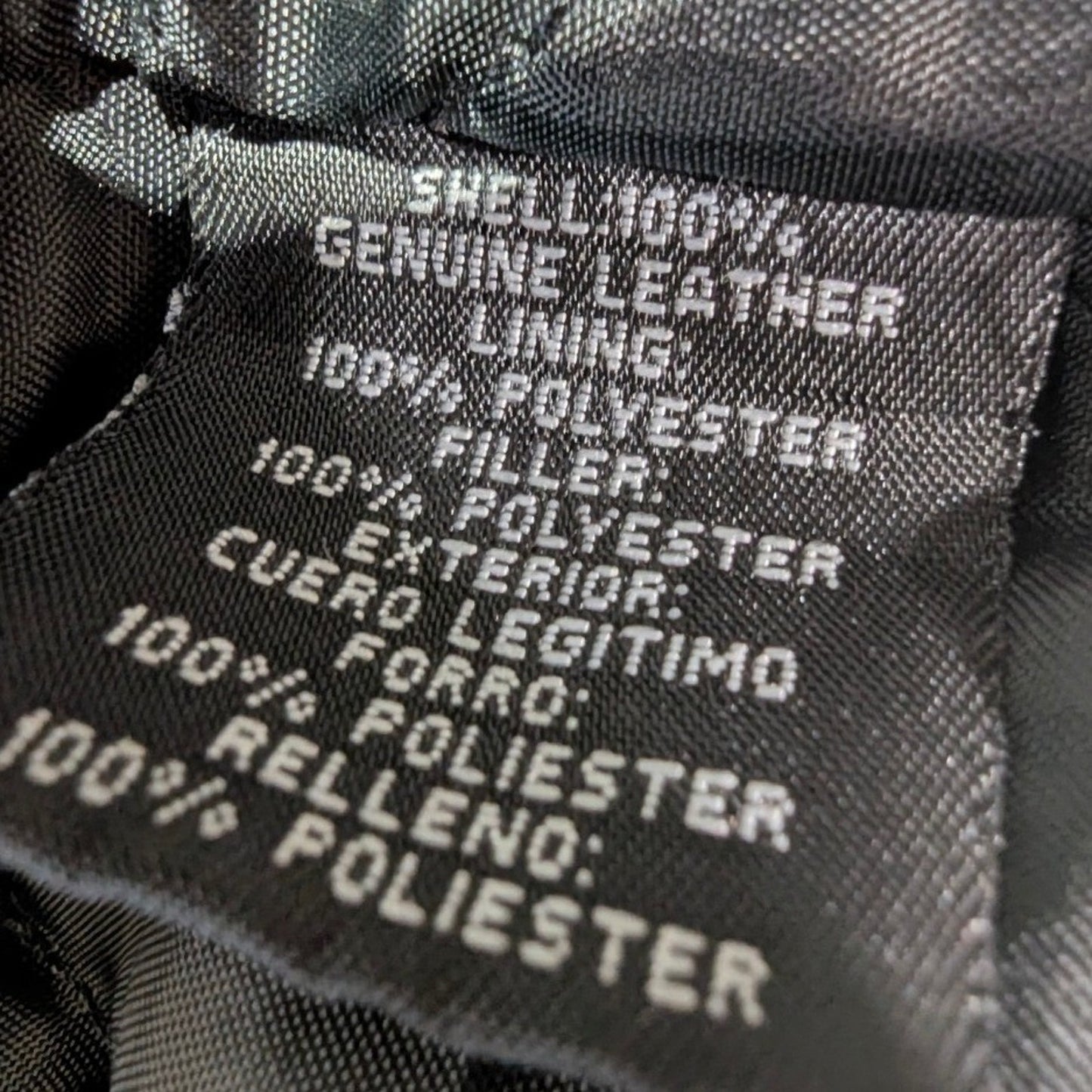 Knightsbridge Genuine Leather Jacket – Men's L Black Full-Zip Collared