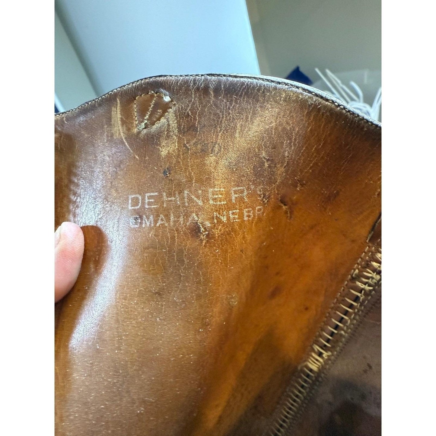 Dehner Equestrian Riding Boots – Men's 8 Brown Leather Vintage Zip Omaha, NE