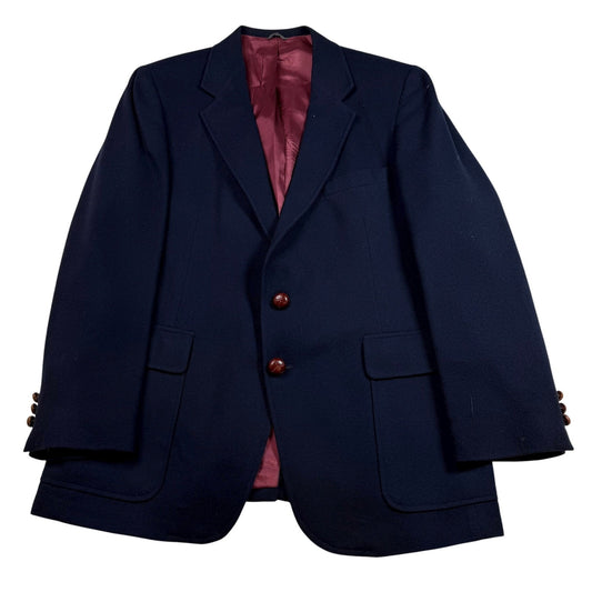 Levi's Menswear Navy Wool Blazer Jacket 42R Button Front Classic Fit