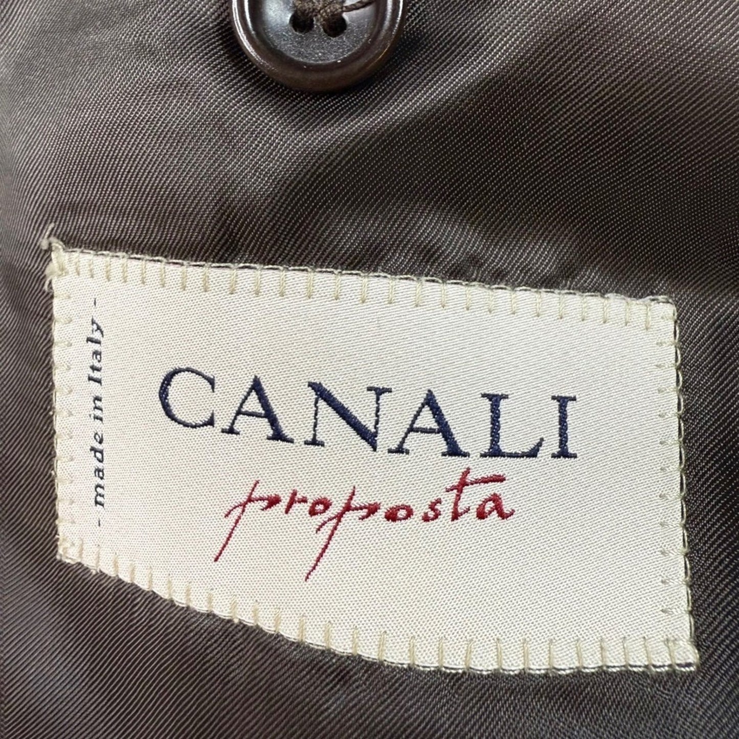 Mens Houndstooth Blazer Jacket 46L Made in Italy Classic Business Casual