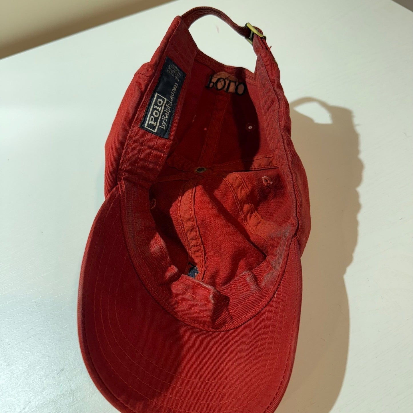 Polo Ralph Lauren Red Cap – Cotton Twill Embroidered Pony Adjustable VTG