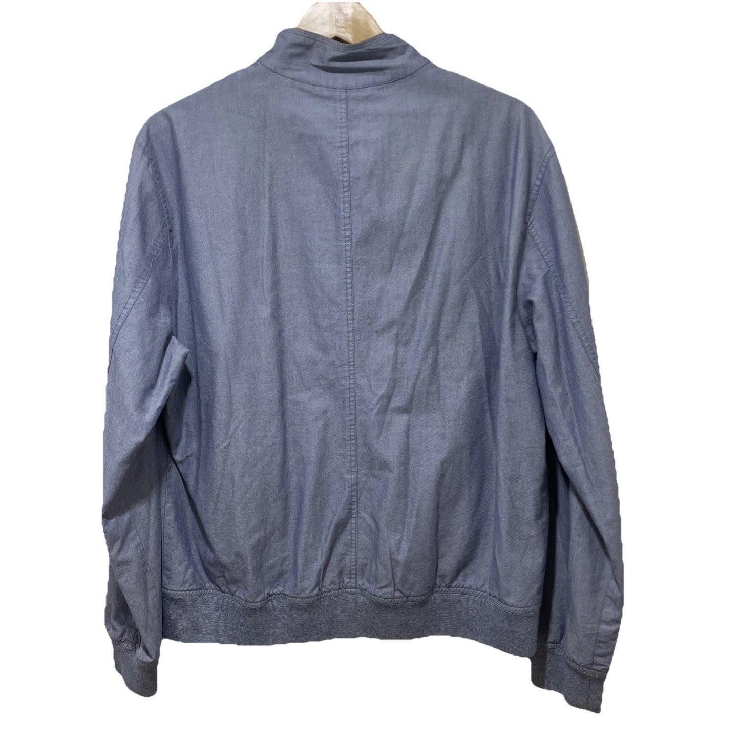 Lightweight Full Zip Jacket – Ted Baker Blue Cotton Blend Size XXL