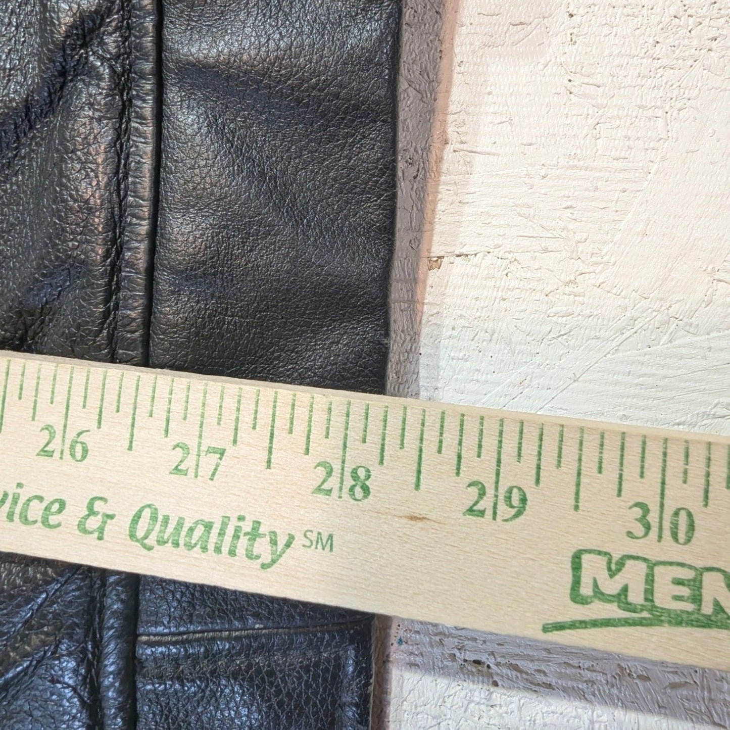 Knightsbridge Genuine Leather Jacket – Men's L Black Full-Zip Collared