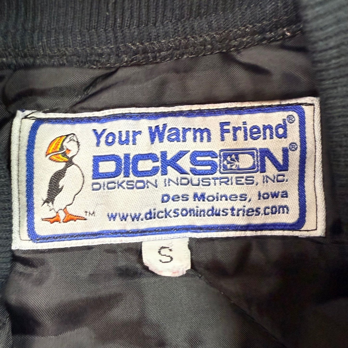 Mens Dickson Quilted Bomber Jacket Black S Full Zip Padded Workwear Outerwear