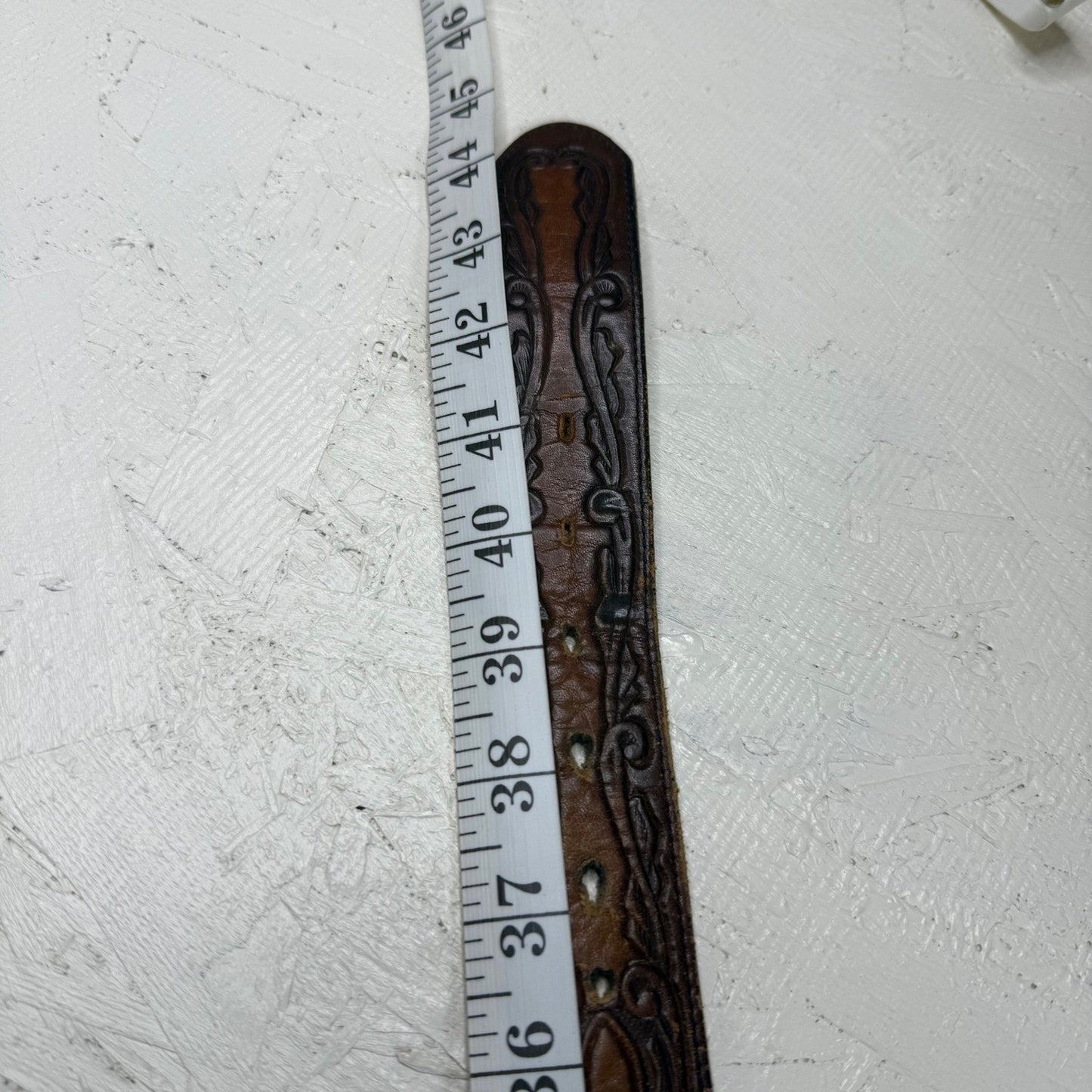 Council Bluffs Sesquicentennial 1996 Western Leather Belt Buckle Men's