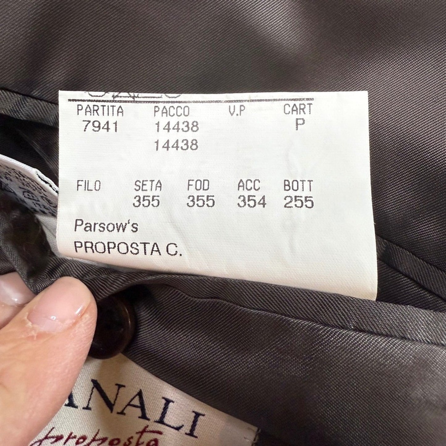 Mens Houndstooth Blazer Jacket 46L Made in Italy Classic Business Casual