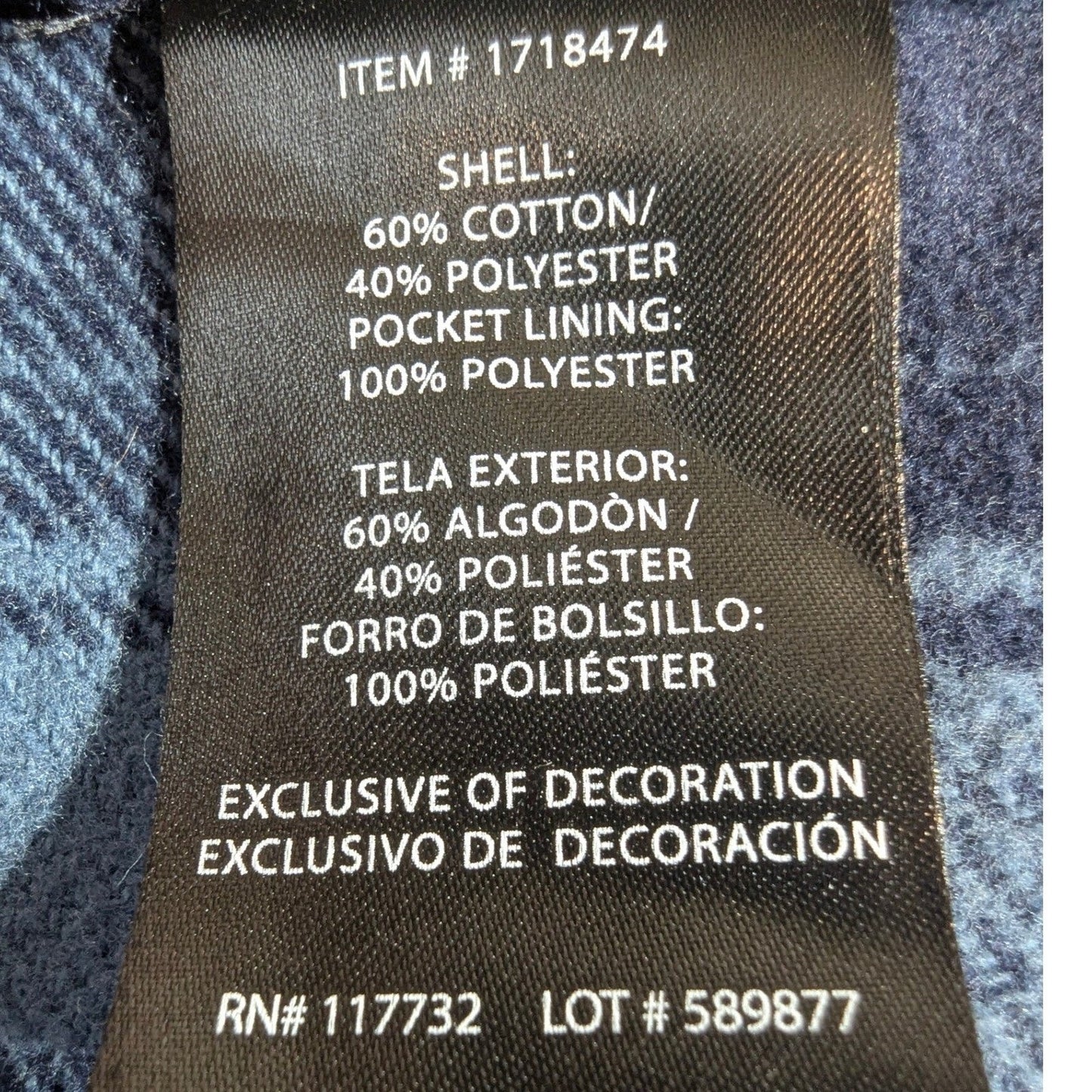 Colorado Clothing Blue Plaid Flannel Shirt – Men's M Long Sleeve Button-Up