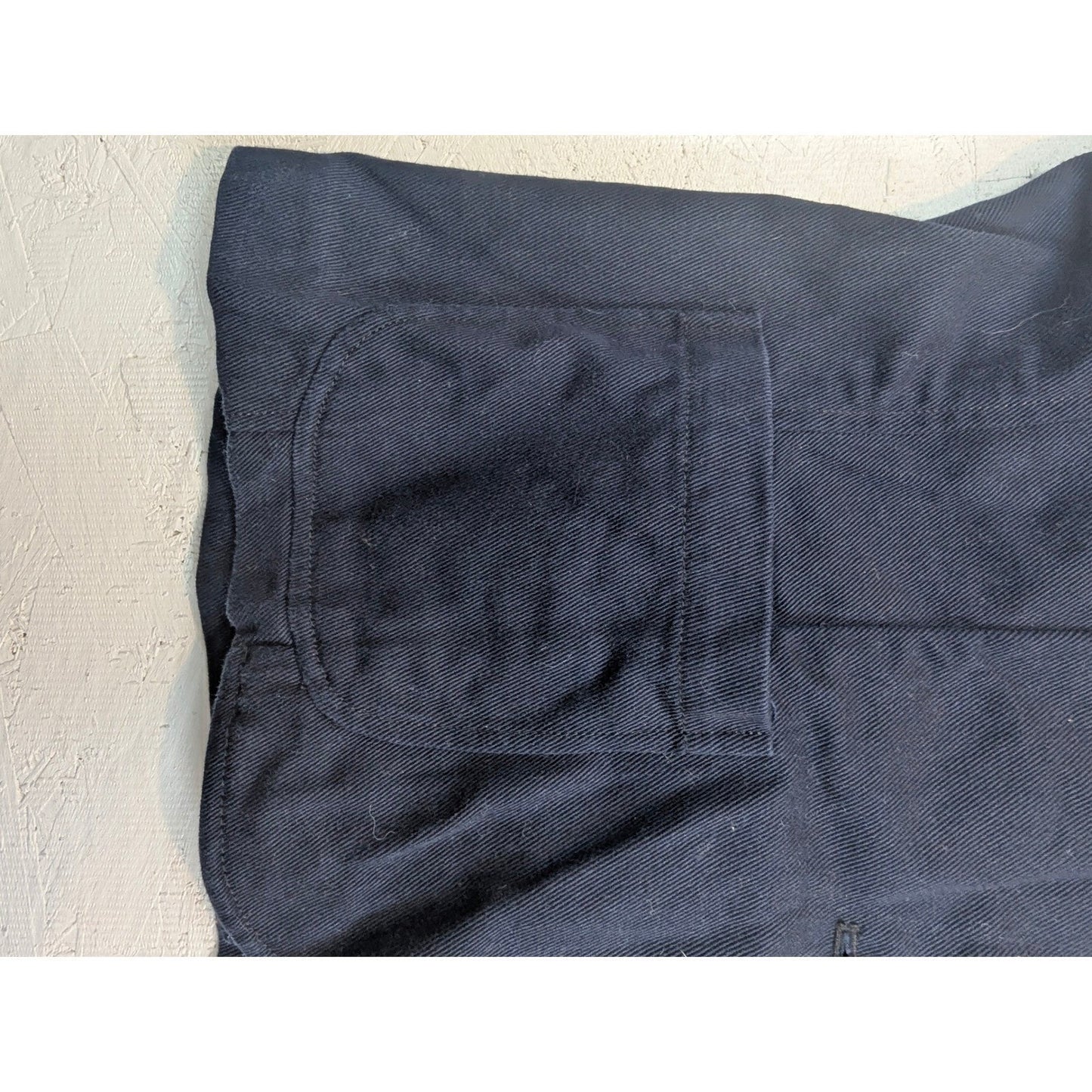 Ralph Lauren Polo Jeans Co Navy Blue Cotton Blazer Jacket Womens Large