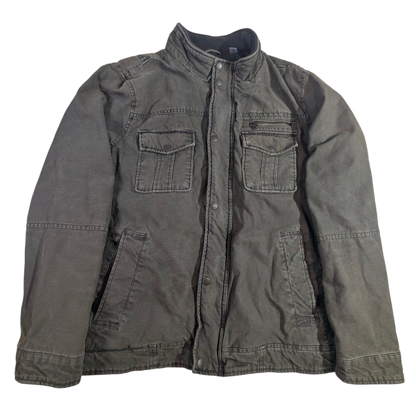Levi Strauss & Co Utility Jacket – Men's L Olive Green READ
