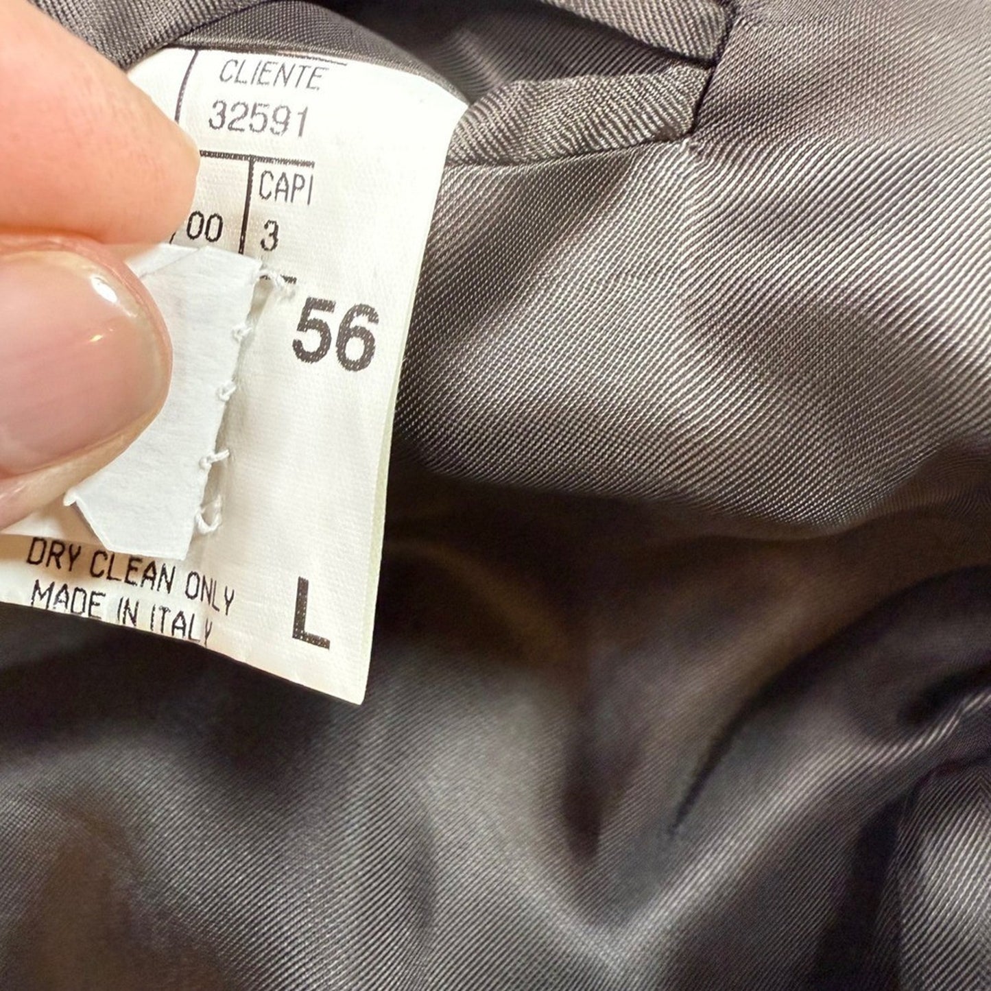 Mens Houndstooth Blazer Jacket 46L Made in Italy Classic Business Casual