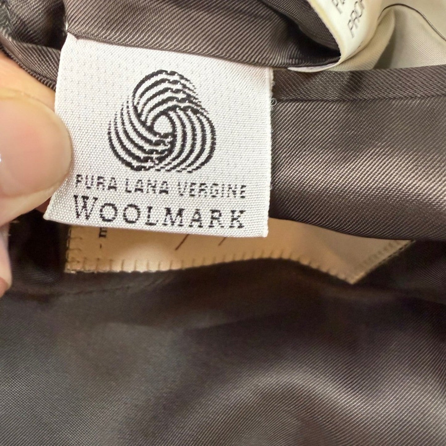 Mens Houndstooth Blazer Jacket 46L Made in Italy Classic Business Casual