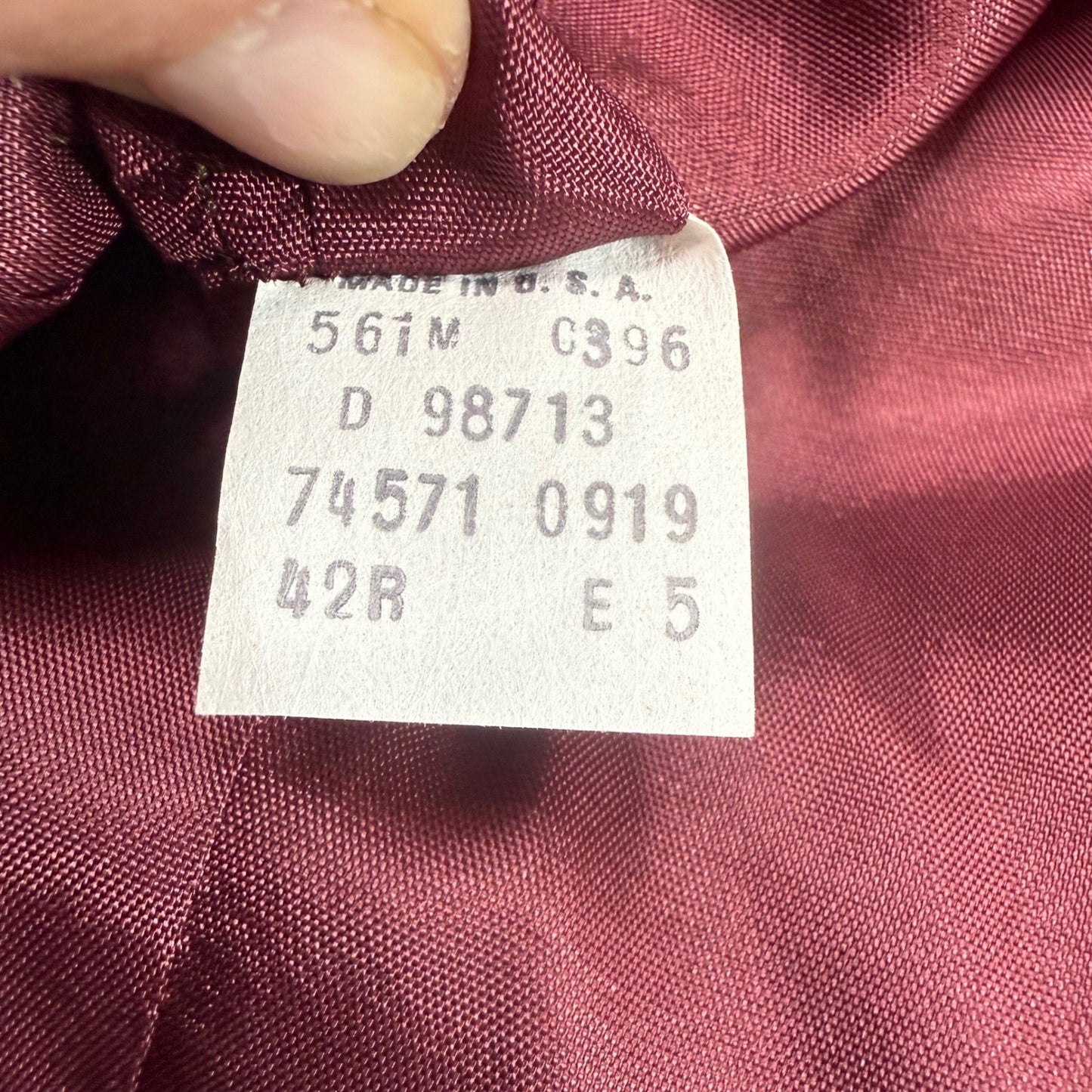 Levi's Menswear Navy Wool Blazer Jacket 42R Button Front Classic Fit