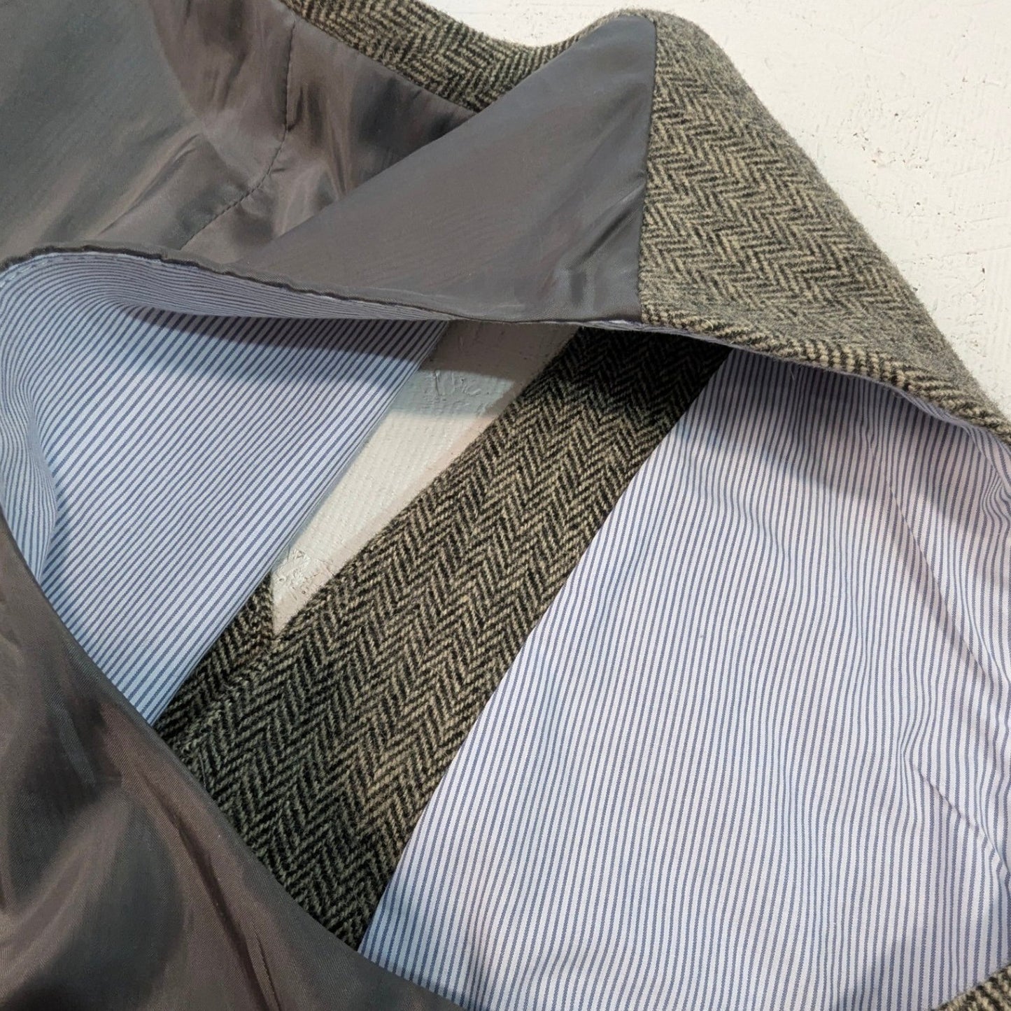 MERONA Wool-Blend Herringbone Tweed Vest – Unisex XL Button Front