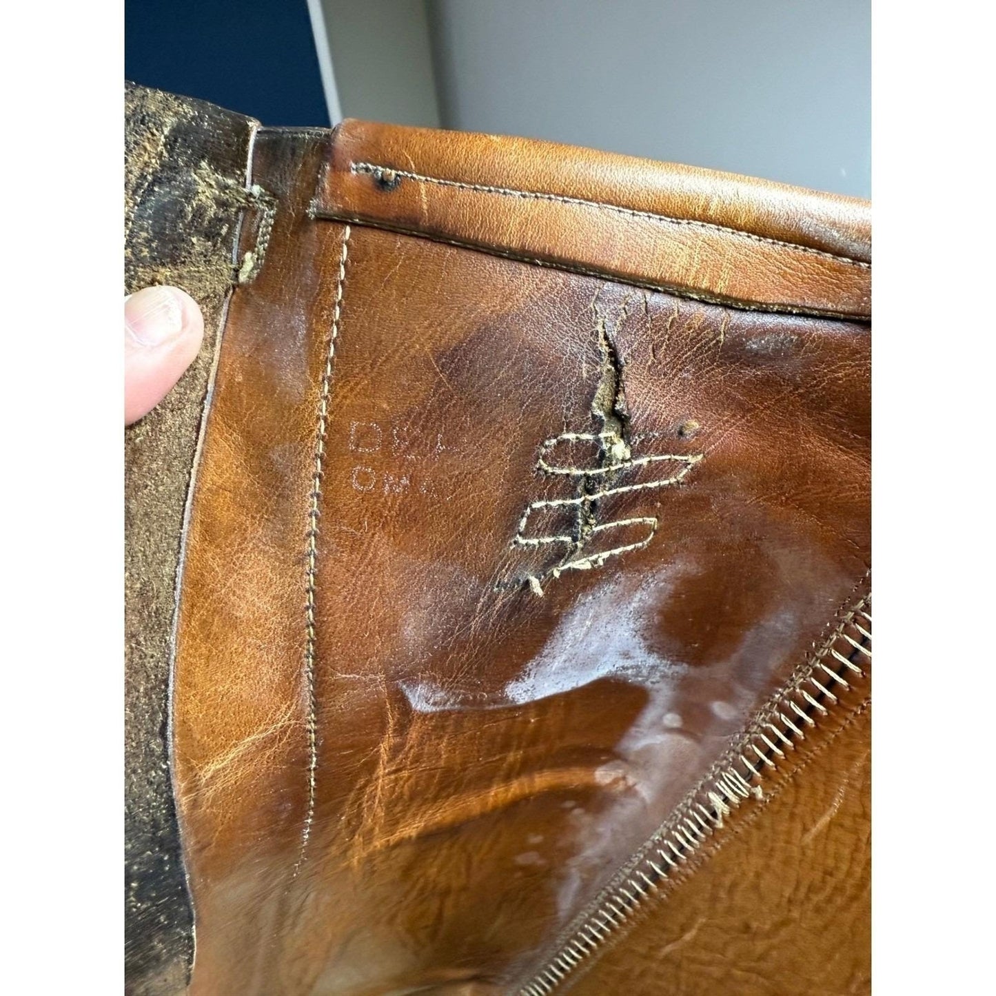 Dehner Equestrian Riding Boots – Men's 8 Brown Leather Vintage Zip Omaha, NE