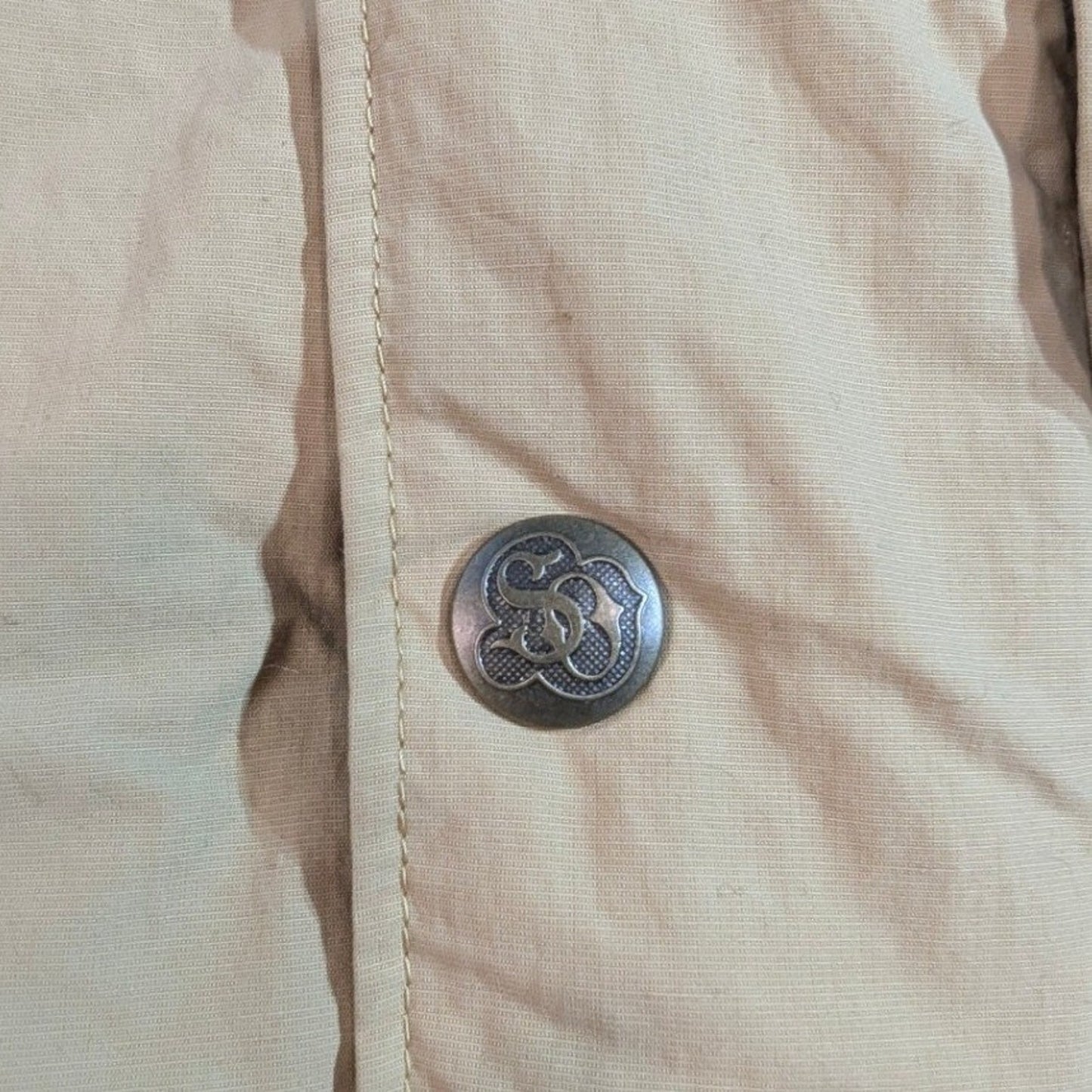 Schaefer Outfitter Insulated Vest Tan w/ Corduroy Yoke – Men's Large Western