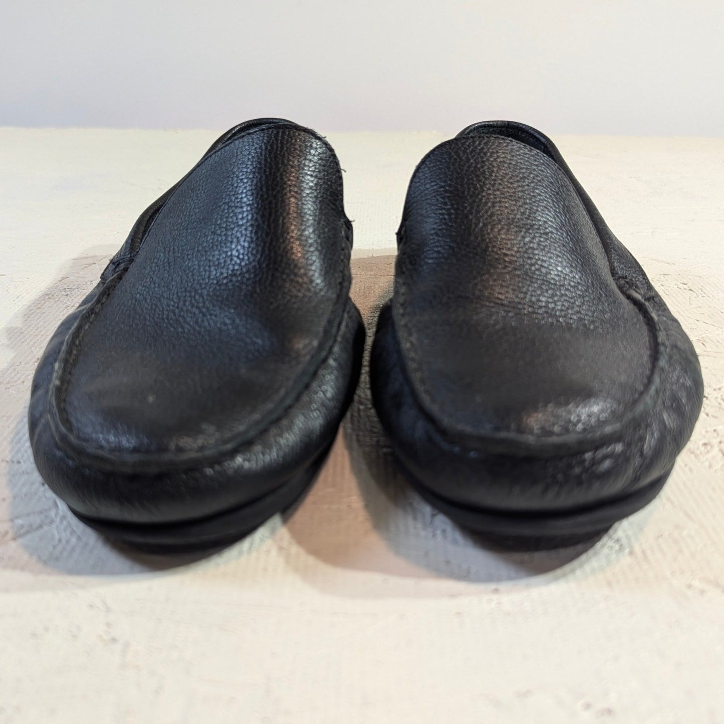 Giorgio Brutini Janeiro Leather Driving Loafers – Men's 10.5 Black Slip-On