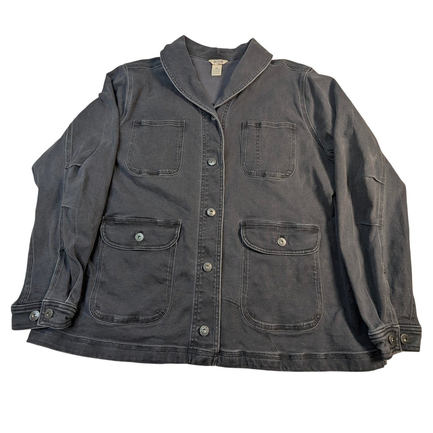 Duluth Trading Co Men's Chore Jacket – Dark Gray Cotton Utility XXL